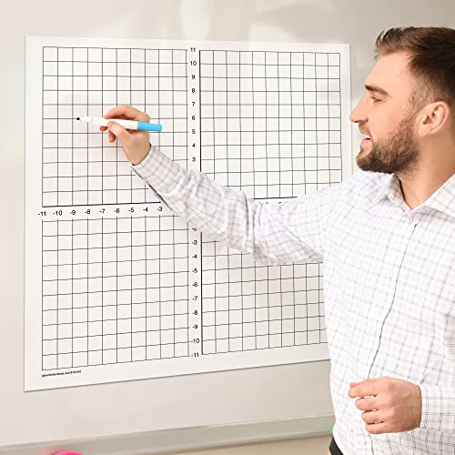 Geyer Instructional Products 181310 1" Numbered Axis Easy Cling Graph