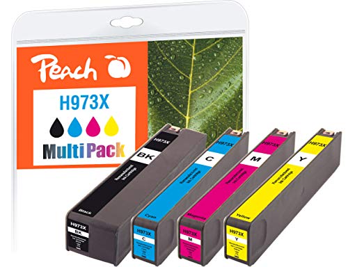 Peach Economy pack ink cartridges compatible with HP No. 973X.