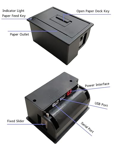 Maikrt Embedded 58MM Thermal Receipt Printer Mini Printing Module Support USB and TTL Serial Port ESC/POS Commands