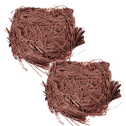 ETAZMDITE Shredded Paper for Gift Boxes, Glitter Shredded Tissue Paper For Easter Gift Filling Multicolor 22x15cm Pack Of 6(Coffee*3 Pieces,22 * 15Cm*3Pcs)