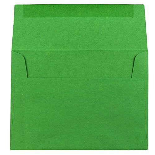 JAM PAPER A6 Colored Invitation Envelopes - 4 3/4 x 6 1/2 - Green Recycled - Bulk 1000/Carton