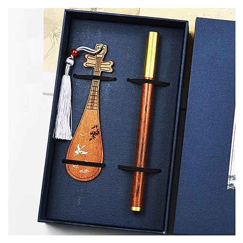 NSUQOA Musical Instrument Bookmark Beautiful and Easy to Use Chinese Literature Pen Set