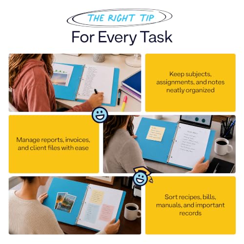 Enday 1 Inch Bulk 24-Pack Mix 3 Ring Binder Clear View Presentation Binder Assorted Colors Multi-Pack 3-Ring Presentation View Binder with Pockets Heavy Duty Bulk Supplies for School & Office folders
