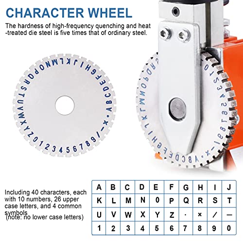Manual Nameplate Metal Label Stamping Printer Machine Marking Machine for Metal (No.2 Codeword Plate)