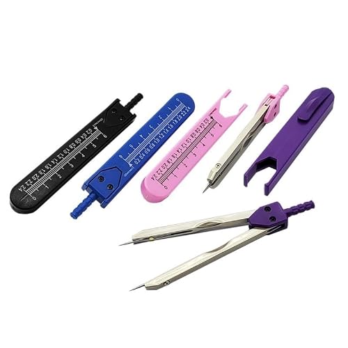 QVEZPRYX The Set of Dividers Protractors Includes Graduated Compass
