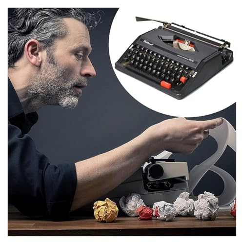 Classic Retro Manual Typewriter, Typing Machine for Home and Office, Mechanical Typewriter for Writers and Authors Lovers(Black)