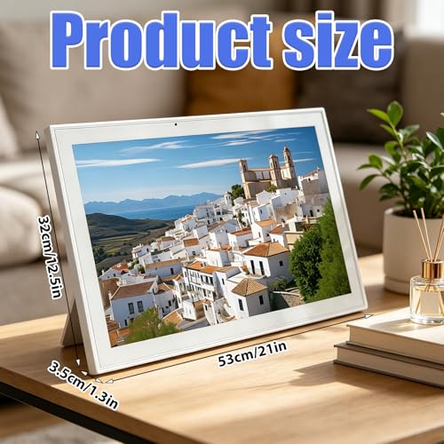 Digital Calendar, 21.5 Inch Smart Wall Calendar & 2026 Planner & Chore Chart, Gifts for Women Men, Gifts for Mom Dad, Touchscreen Interactive Display, Wall Mount for Family Meal Planners Support
