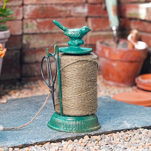 Sungmor Cast Iron Bird Twine Holder Set-Twine String & Rope Rack & Scissor