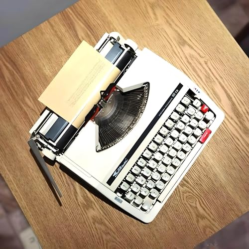 GSHSHOU Portable Manual Typewriter, Retro Classic Word Processor, Old-Fashioned Mechanical Typewriter, Ideal for Novel Writing in Remote Areas.