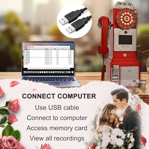 SHAHRYAR Video Guest Book, Audio Guest Book Wedding Phone, Can Take Photos and Record Videos, for Wedding, Bridal Shower, Baby Shower, Birthday, Graduations, Anniversary,White