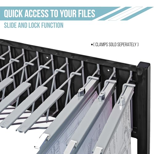 Adir Mobile Blueprint Holder – Construction Plan Rack, Map Organizer, Blueprint Rack, and Poster Display Rack for Jobsite and Office (Without Blueprint Clamps)
