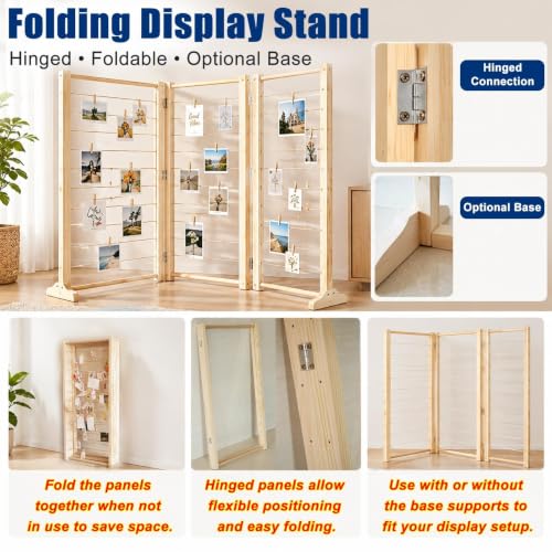 Outdoor Wedding Decor Freestanding Photo Display Board for Home Party