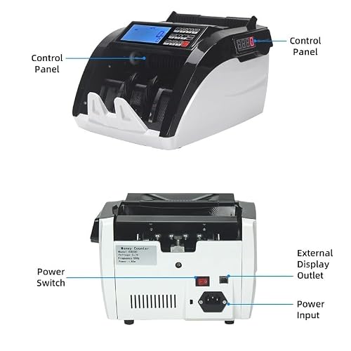 XD-6800 Portable Counterfeit Banknote Detector LCD Display Fast Counting
