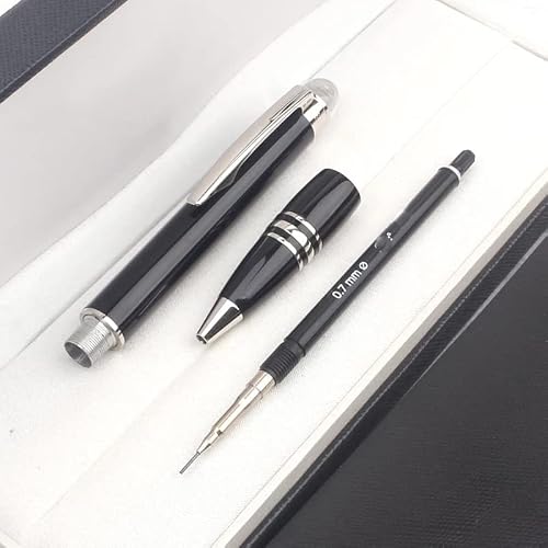 QERTYHKK Mechanical Pencils Crystal Kawaii Pencil Office Stationery Inlay Serial Number Send Refill Set