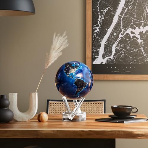 MOVA Self Rotating Globe, Earth at Night Classic (4.5")