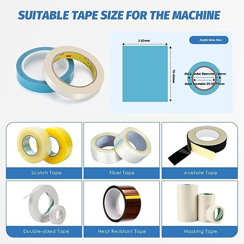 Automatic Rotary Tape Dispenser, Cutting 13-60mm Length, 3-25mm Width