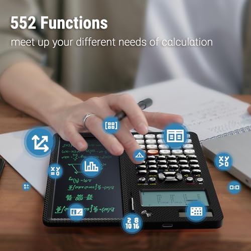 991EX Scientific Calculator 552 Functions 6-Line Display for High School