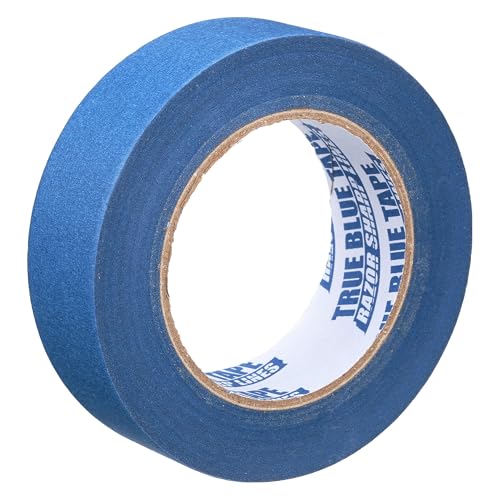 True Blue Premium Blue Professional Painter’s Masking Tape – Indoor and Outdoor Use – Commercial Grade - Available in 2 Widths – Works on a Variety of Surfaces (1.5 Inch, 36-Pack)