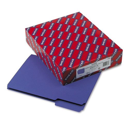 Interior Folder, 1/3 Cut Tab, Letter, 100/BX, Purple