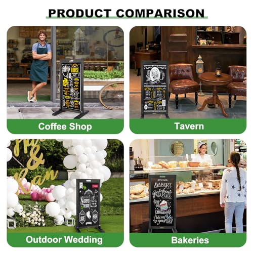 Pubell Magnetic Sandwich Chalkboard Board Signs