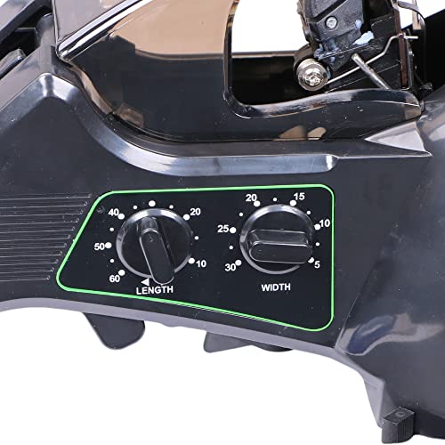 U.S. Solid Automatic Tape Dispenser JF-8000, Electric Carousel Round Tape Cutting Machine, Cut Width 0.12-0.98 in, Length 0.2-2.36 in, Bobbin-Free, Replaceable Blade, AC 110 V