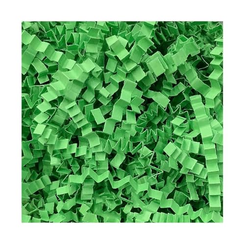 Shredded Paper for Gift Boxes, 300g Crinkle Cut Paper Shred Filler Multicolor For Gift Boxes And Hampers(Green 2)