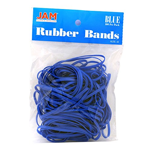 JAM PAPER Colorful Rubber Bands - Size 33 - Assorted Rubberbands - 500/Pack