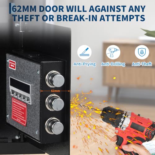 Hosslly ﻿ Anti-Theft Drop Safe with Quick Deposit Slot