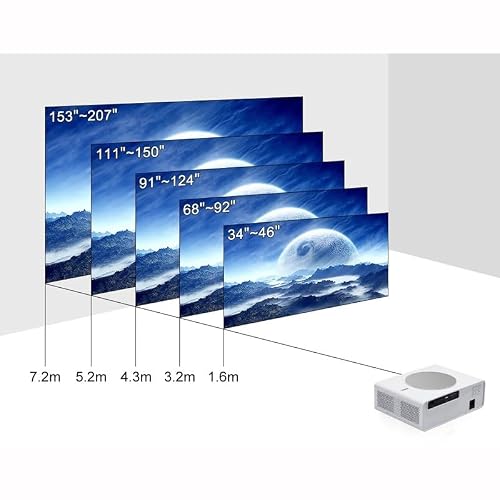 Projector 4K 1080P Android 7200 Lumens 4.0 for Home Theater Projectors Beamer