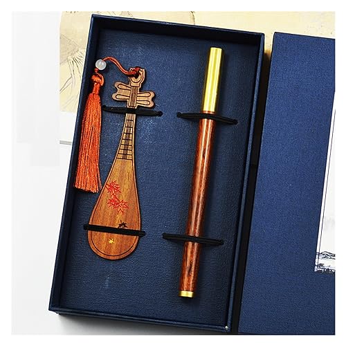 NSUQOA Chinese Musical Instrument Bookmark Beautiful and Easy to Use Literary Pen Set