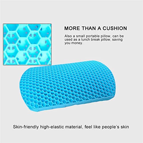 YMGSCC Back Support Cushion Honeycomb Lower Back Relief Gel Lumbar Support Back Cushion Pad for Home Car Office Wheelchair