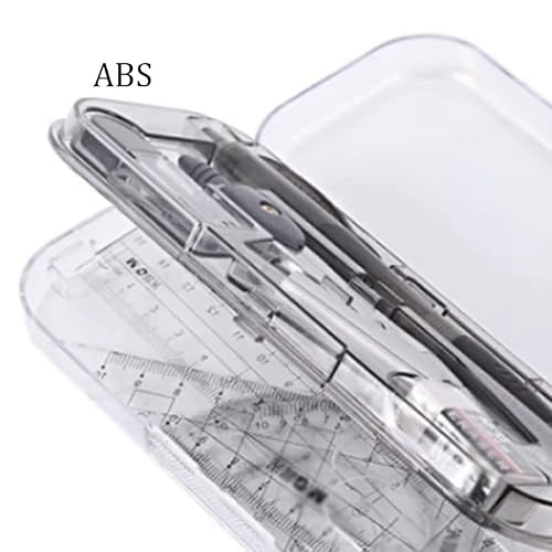 QVEZPRYX Set of 8 Compasses Rulers with Protractor