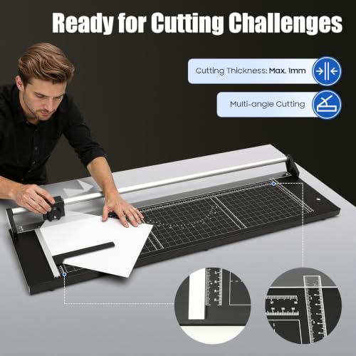 LlyueIo Rolling Paper Cutter Slider 36 Inch for Photo Paper