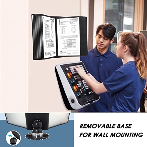 GFSGHZZ Desktop Reference Organizer - Catalog Display Rack for Display A4 Documents Desktop/Wall Reference System Wi,A-20 Panel