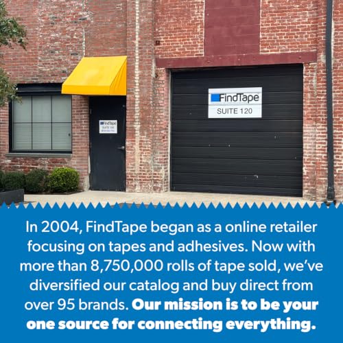 FindTape TeachersTape Double-Sided Mounting Tape – 3/4 in. x 3/4 in. Double Sided Tape with Foam Padding, Wall Mount Adhesive for Classroom Decor, Arts and Crafts, and More (2000 Pads, 1 Roll)