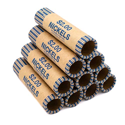 Pre-Formed Nickel Coin Wrappers (Bundle of 1,000)