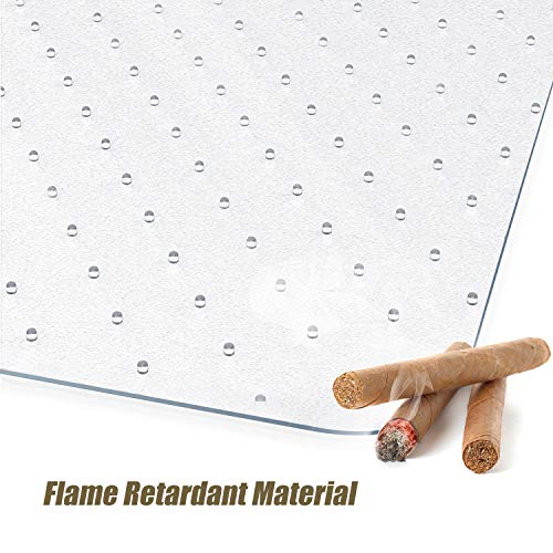 Kuyal Office Chair Mat for Carpets, Transparent Thick and Sturdy Floor Mats