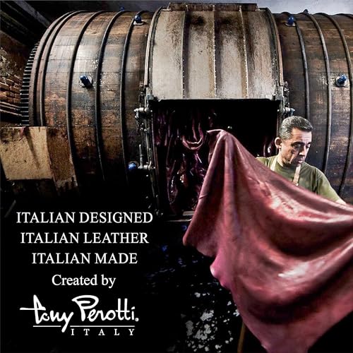 Tony Perotti Personalized Leather Portfolio for Men & Women 8.5x11 - Brown