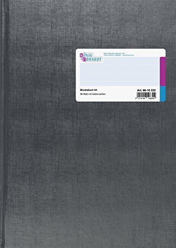 Konig & Ebhardt 8610332 Account Book Monthly Cover 31 Columns A4 – Grey