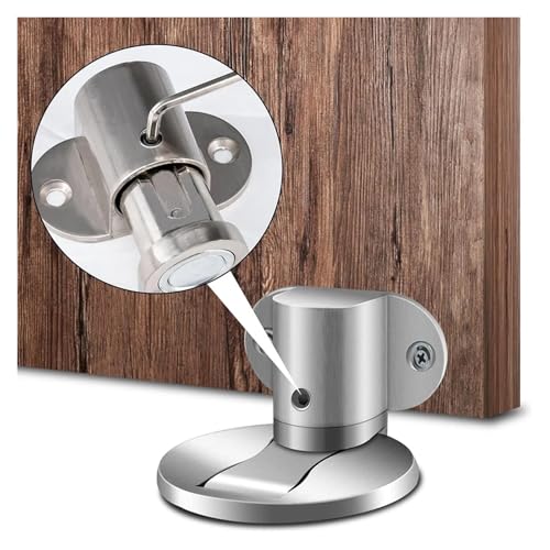 Adjustable Door Stops Invisible Magnetic Door Stoppers No Punching Floor Mount Door Block Holder Wall Protector Dampers