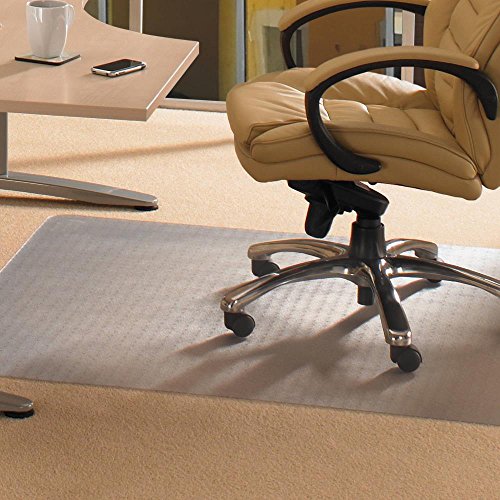 FLRECO114860EP - EcoTex Enhanced Polymer Rectangular Chairmat for Standard Pile Carpets 3/8 or less (48 X 60)