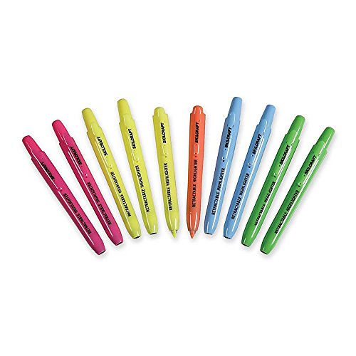 Skilcraft Retractable Chisel Tip Highlighters (NSN5548208)