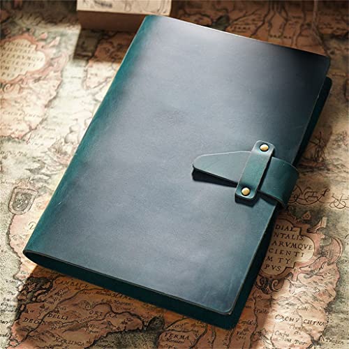 NSUQOA JSEIAJB Leather Notebooks and Journals A5A6 Retro Spiral Binder Planner Diary Office Business Stationery(D)
