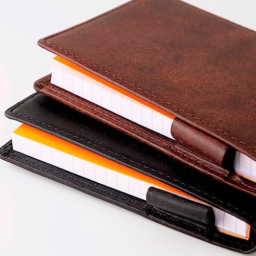Slip-On PB RHODIA Memo Cover No.11 Leather Italian Leather Pueblo Compact Castagno (Dark Brown) IPV-6001