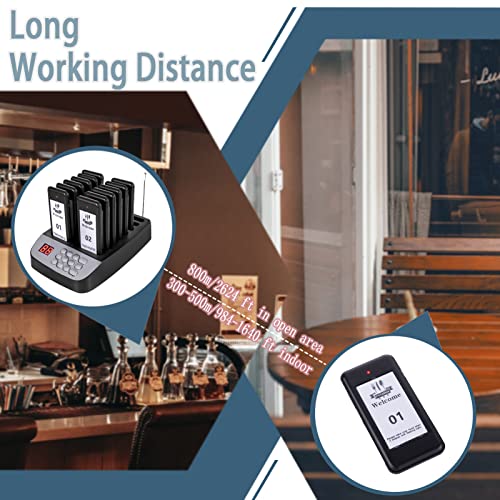 YYCALLING Restaurant Pager,Pagers for Restaurants 12 Guest Pagers