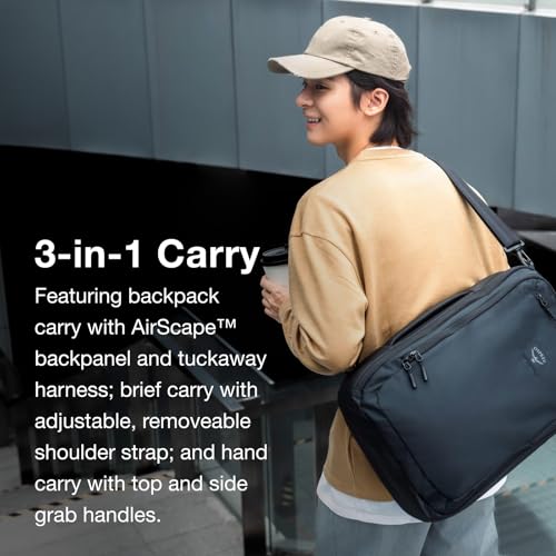 Osprey Aoede 25L Briefcase Backpack, Black OS