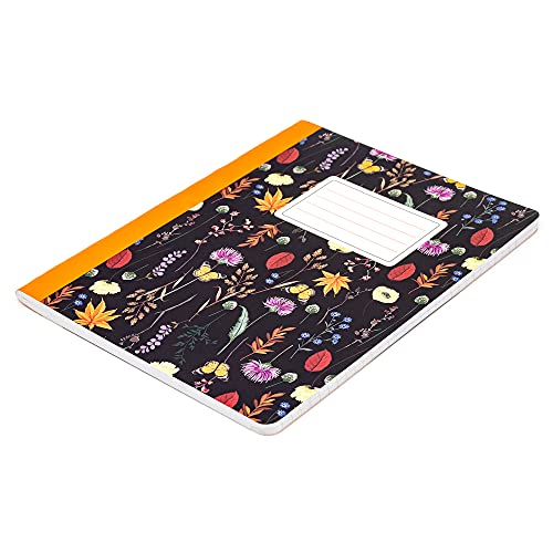 Pukka Pad, Composition Notebooks - 48 Pack of Journals Featuring 140 Pages of College Ruled 80GSM Paper with Sturdy Cover Stock - 9.75 x 7.5in - Bloom