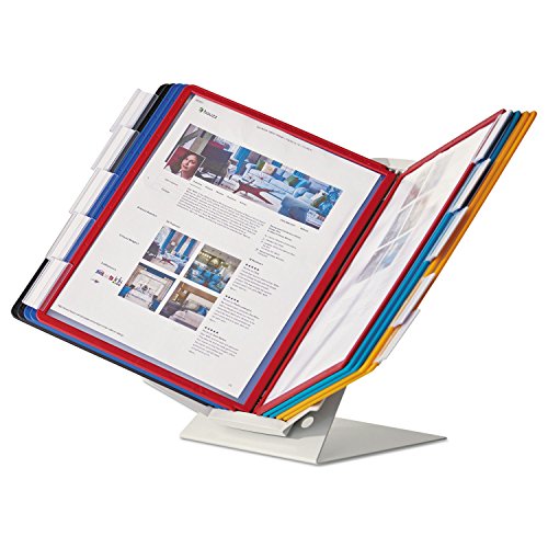 Durable Vario Desktop Reference System, 10 Panels, Assorted Colors