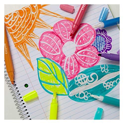 Crayola Take Note Erasable Highlighters, Cool School Supplies, Chisel Tip Markers, 6 Count, Pack of 12