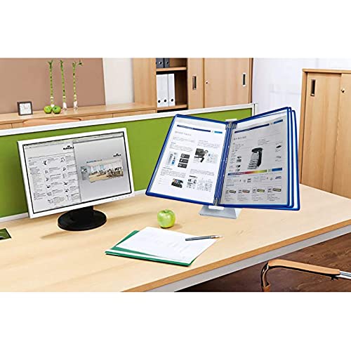 Catalog Display Rack, Desktop Reference System Small, 5 Panels, Holds 10 Sheets of A4 Paper, Factory Workshop Wall Hanging Operation Guidance(Multi Coloured)